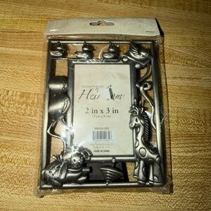 NWT Heirloom 2 x 3 Whimsical Animal Baby Photo Frame - ballon bird giraffe